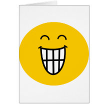 Joking around Smiley face Greeting Card