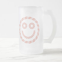 Jolly Candy Cane Face Mug