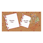 Jolly Christmas - Gingerbread House Personalized Photo Card