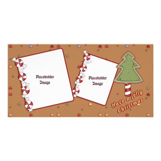 Jolly Christmas - Tree and Candy Picture Card