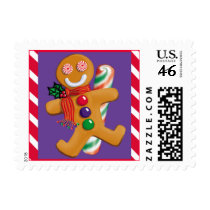 JOLLY GINGERBREAD Custom postage by gardensofeve JOLLY GINGERBREAD Custom postage