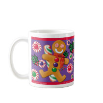 JOLLY GINGERBREAD Mug by gardensofeve JOLLY GINGERBREAD Mug