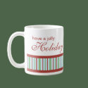 Jolly Holiday Christmas Mug by mariannegilliand Jolly Holiday Christmas Mug