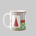 Jolly Holiday Red Polka Dot Tree Christmas Mug