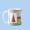 Jolly Holiday Red Polka Dot Tree Christmas Mug