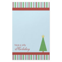 Jolly Holiday Tree Christmas Stationery