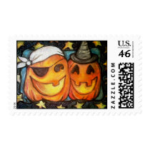 Jolly Jack-o-lanterns stamps