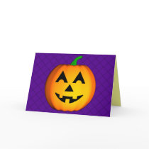 Jolly Jack O'Lantern Halloween Card
