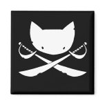 Jolly Kitty Pirate Magnet