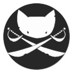 Jolly Kitty Pirate Stickers