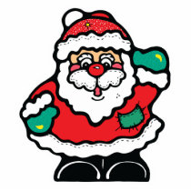 jolly little santa claus photo sculptures