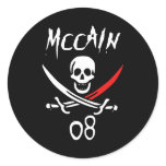 Jolly McCAIN 08 {Blood Tip} Round Sticker
