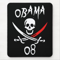 Jolly OBAMA 08 {Blood Tip} mousepads