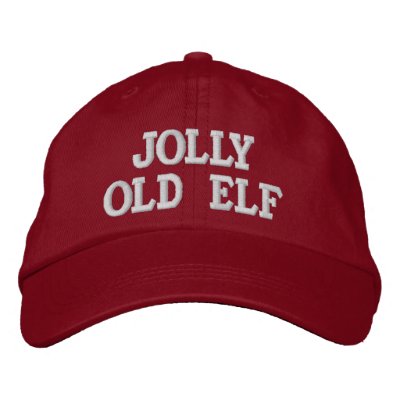 Jolly Old Elf Embroidery Cap Embroidered Hat by xmasstore