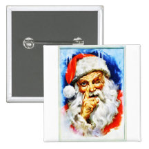 Jolly Old Saint Nick Pinback Button
