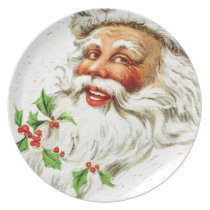 Jolly Old Saint Nick plates
