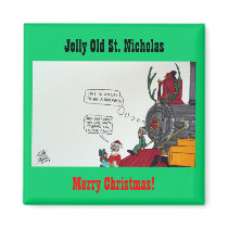 Jolly Old St. Nicholas Refrigerator Magnets