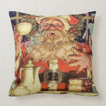 Jolly Ole Saint Nick Throw Pillow