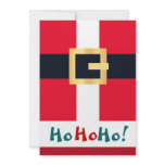 Jolly Red Christmas Santa Invitations