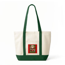 Jolly Retro Santa Claus Tote Bag