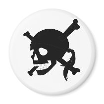 Jolly Roger #1-Black magnets