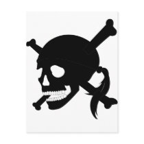 Jolly Roger #1-Black postcards by epicpirates Jolly Roger #1-Black postcards