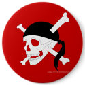 Jolly Roger #1 buttons by epicpirates Jolly Roger #1 buttons