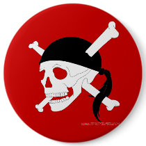 Jolly Roger #1 buttons by epicpirates Jolly Roger #1 buttons