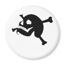 Jolly Roger # 2-Black magnets