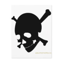 Jolly Roger #3-Black postcards by epicpirates Jolly Roger #3-Black postcards