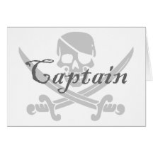 Jolly Roger Captain Greeting Cards