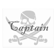 Jolly Roger Captain Post Cards