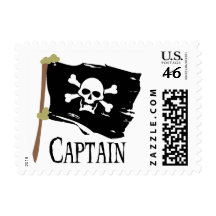 Jolly Roger Captain Stamps
