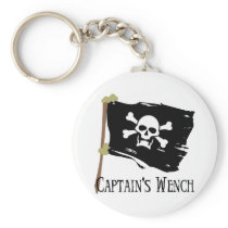 Jolly Roger Captain's Wench Keychain