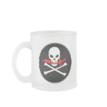 Jolly Roger (cutlass)Frosted Glass Mug