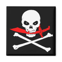Jolly Roger(cutlass)Magnet