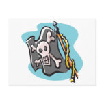 Jolly Roger Flag design Postcards