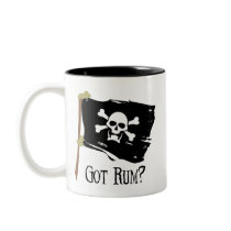 Jolly Roger Got Rum Coffee Mugs