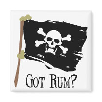 Jolly Roger Got Rum Magnet