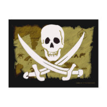 Jolly Roger Map #10 Postcard
