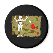 Jolly Roger Map  #1 magnets