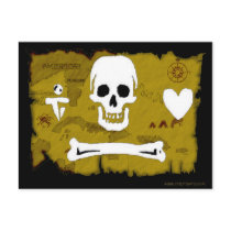 Jolly Roger Map #2 postcards by epicpirates Jolly Roger Map #2 postcards