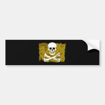 Jolly Roger Map #3 Bumper Sticker