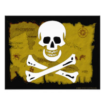 Jolly Roger Map #3 Invitation