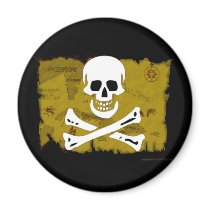 Jolly Roger Map #3 magnets