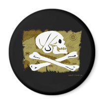 Jolly Roger Map #4 magnets