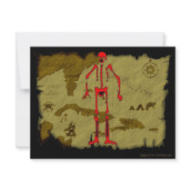 Jolly Roger Map #6 Custom Invitation