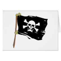 Jolly Roger Pirate Flag Cards