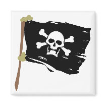 Jolly Roger Pirate Flag Magnets