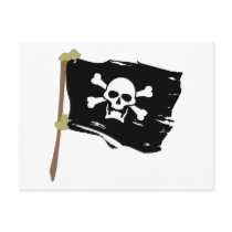 Jolly Roger Pirate Flag Post Card